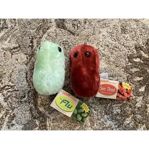 Giant Microbes Sore Throat Flu Stuffed Plush Toy Learning Medical Science NEW